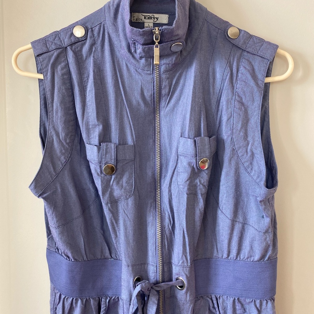 Entry AdjustableDrawstring Utility sleevless dress - Picture 4 of 8